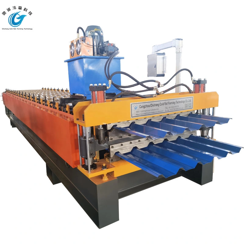 Export Standard Double Layer Trapezoidal Roof Profile Sheet Cold Rolling Machine