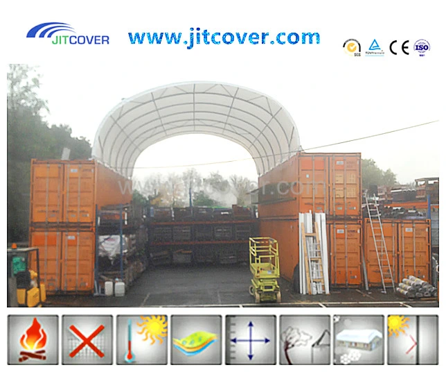 OEM Factory PVC Cover Portable Galvanized Container Shelter Storage Tent (JIT-2640C)