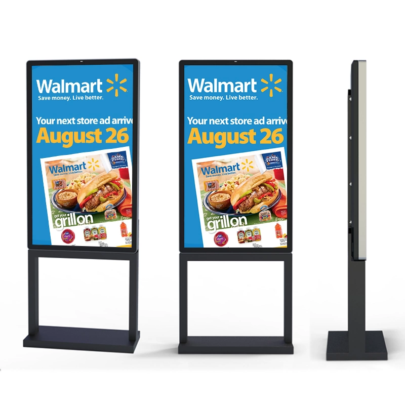 43 Inch Super Thin Infrared Touch Digital Signage Kiosk Advertising Standee with WiFi LCD Display Panel