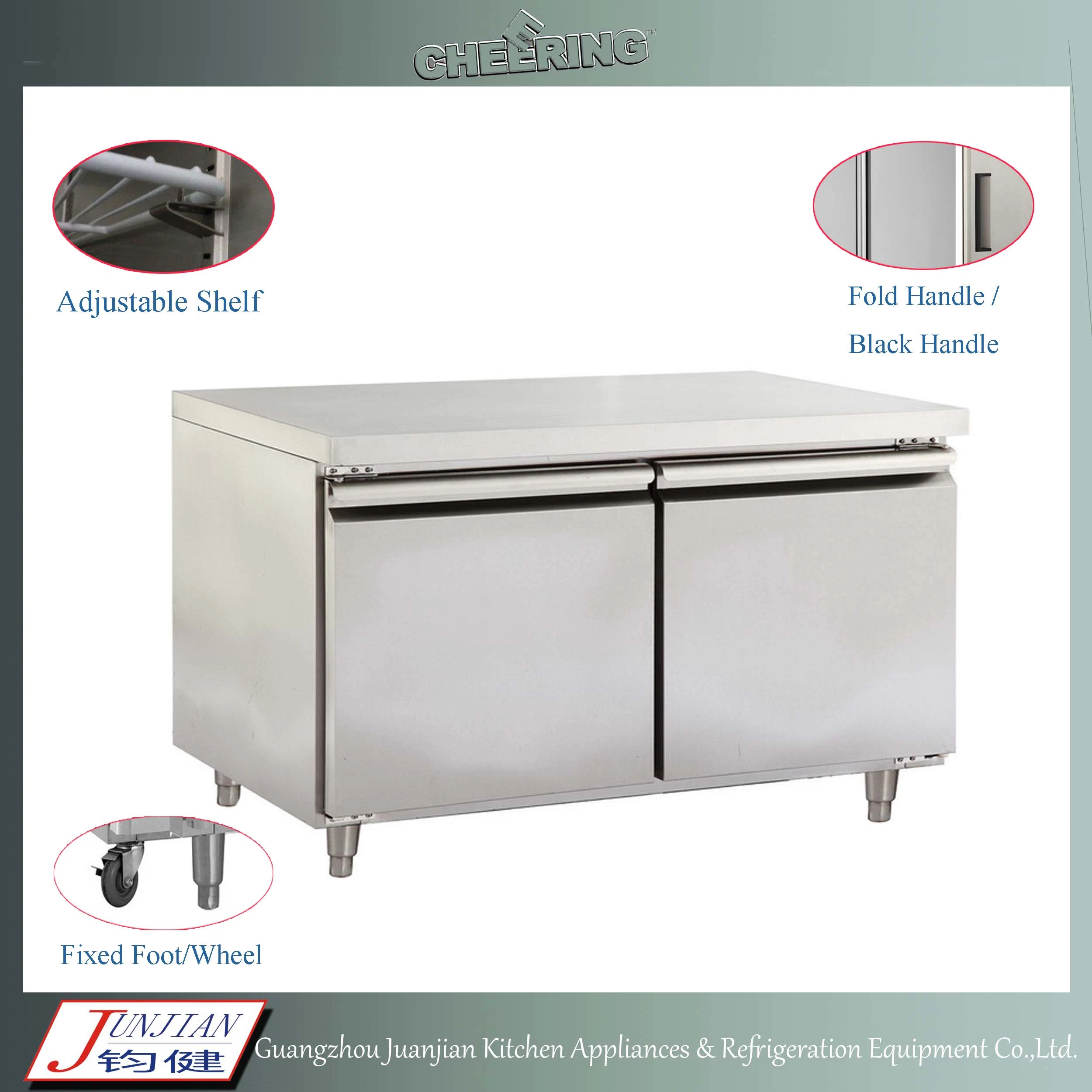 Pizza Prep Ensalada de Chiller comercial Mostrar Refrigerador Refrigerador Undercounter