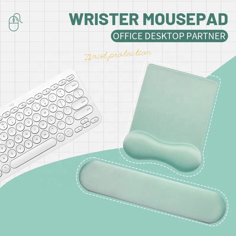 Silicone Wrist Support Hand Pad Pillow Memory Foam Mouse Cartoon Rubber Keyboard Holder Office Set