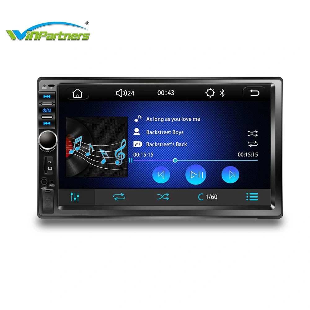 7&amp;rdquor ; MP5 touchant l'écran Téléphone Mobile de l'autoradio lecteur Smart M7018 de mise en miroir