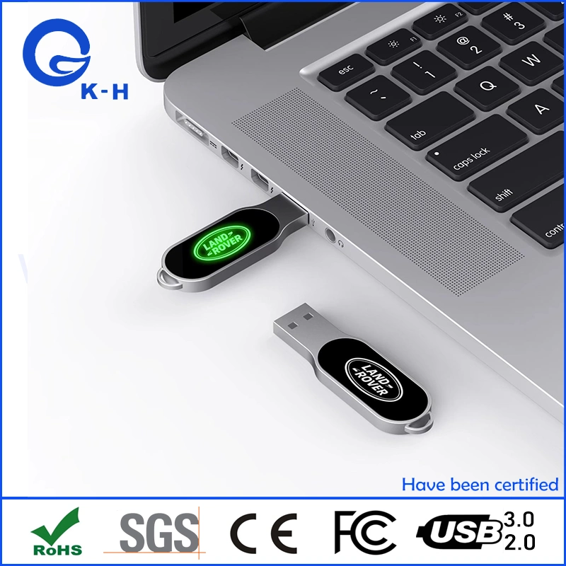 شعار مخصص إضاءة قرص ذاكرة USB Flash سعة 1 جيجابايت 4 جيجا بايت