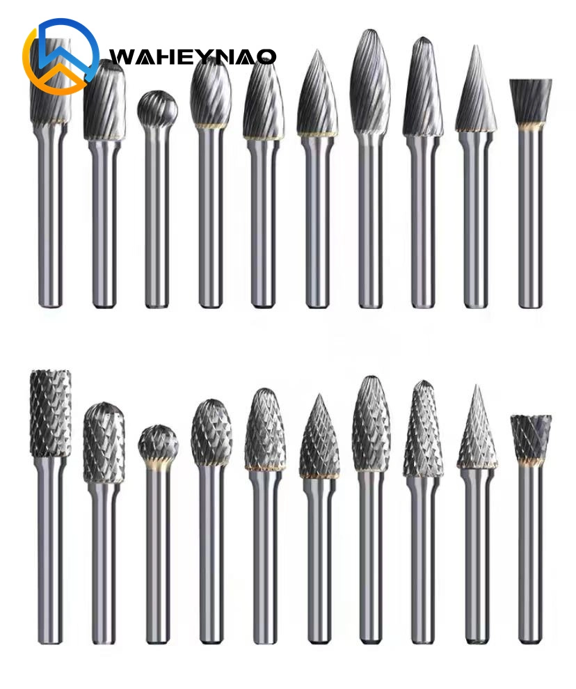 D 12mm Double Cut Solid Carbide Rotary Burr Porting Tools Carbide Burrs