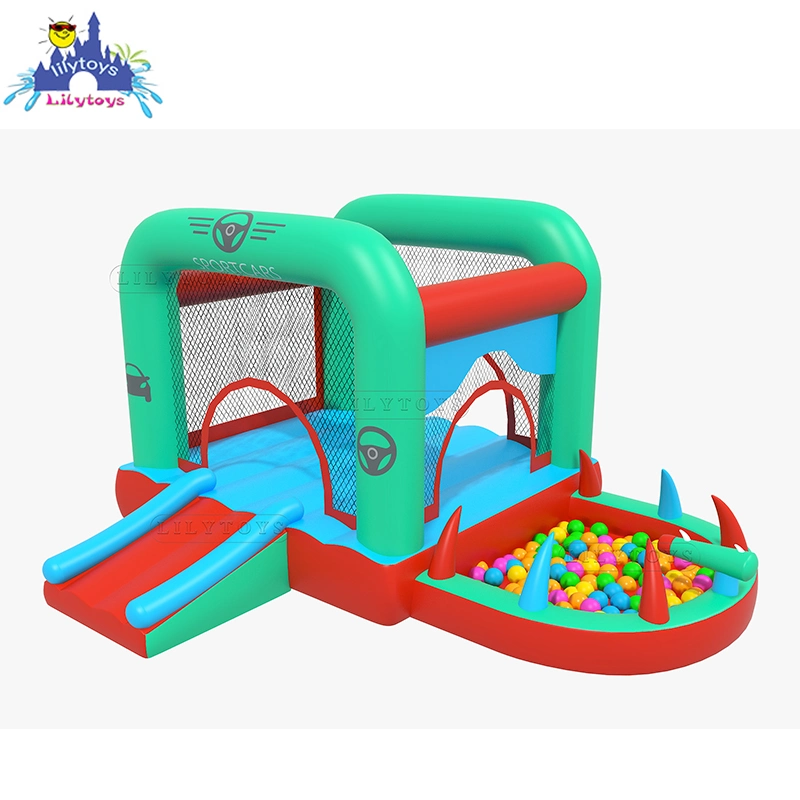 Comercial al aire libre niños jugar Piscina cubierta Bounce Castillo Bounce Casa Inflatable