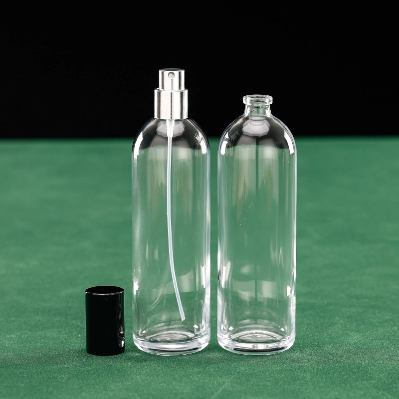 100ml Refillable Spray Perfume Bottles Cosméticos Mist Atomizer vacío Portabe transparente recipiente de aceite esencial de vidrio para viajes