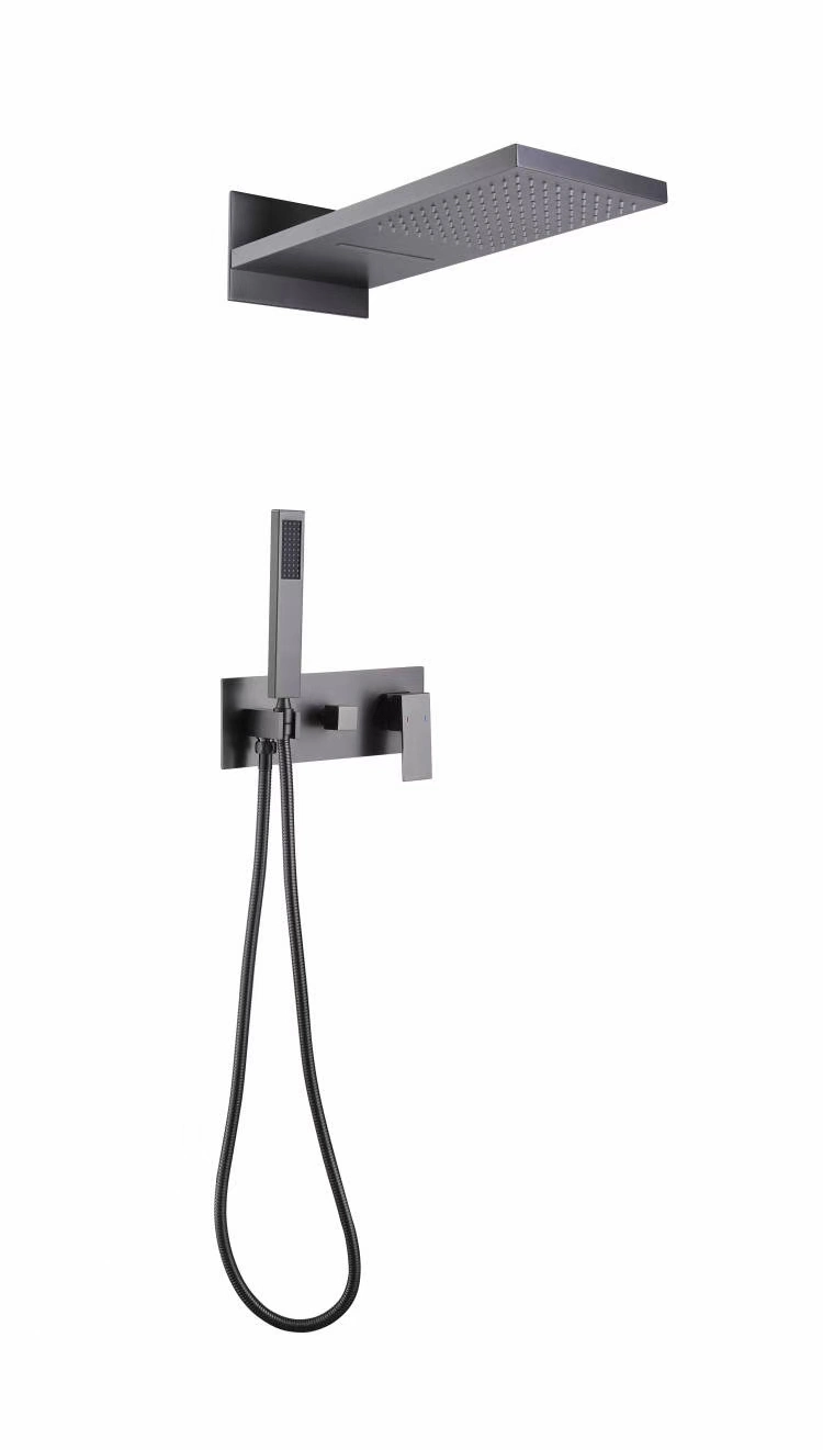 Concealed Shower Mixer Set with Rain&Waterfall Shower Head