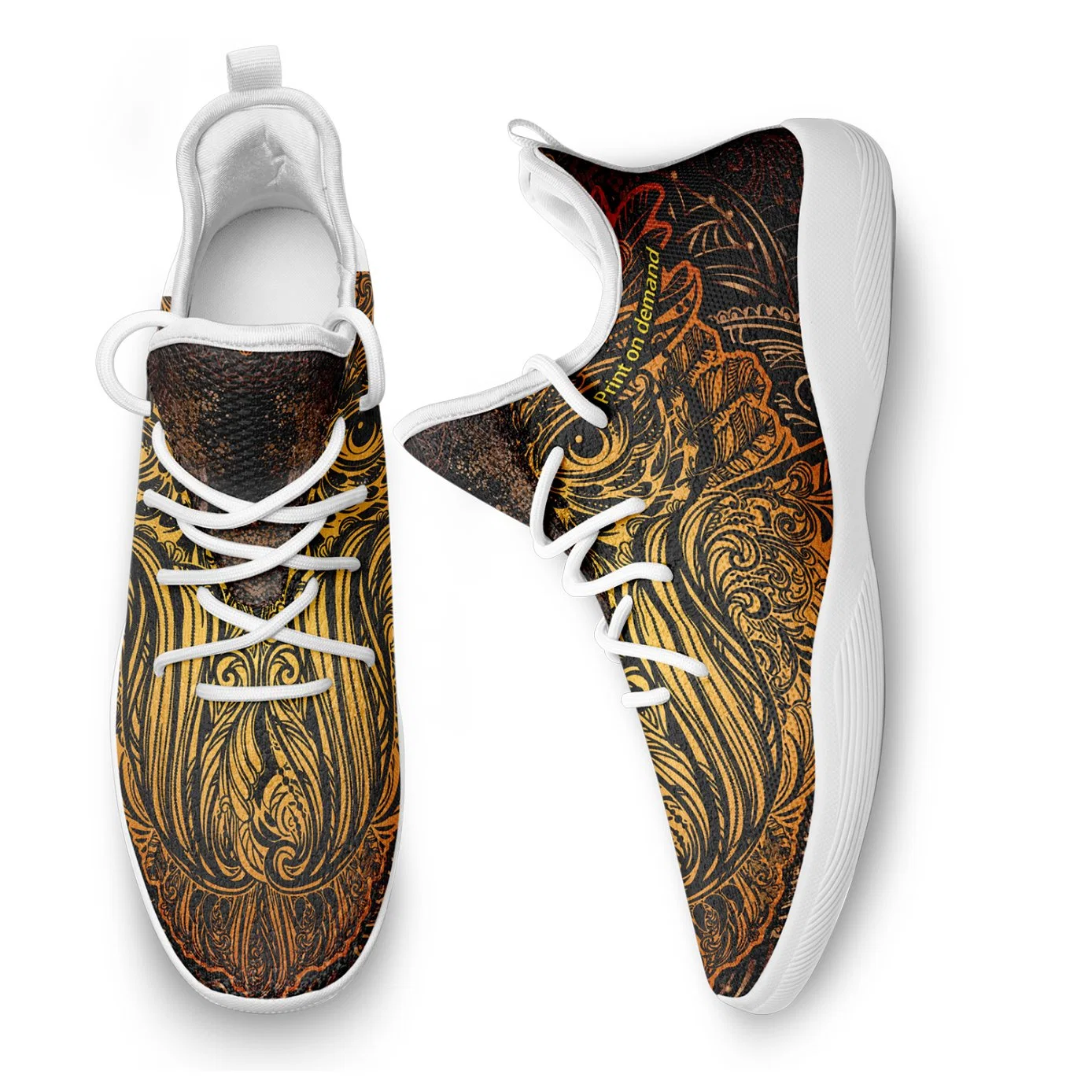 Custom para homem Footwear Print on Demand Walking Running Sports Sapatilhas de dança
