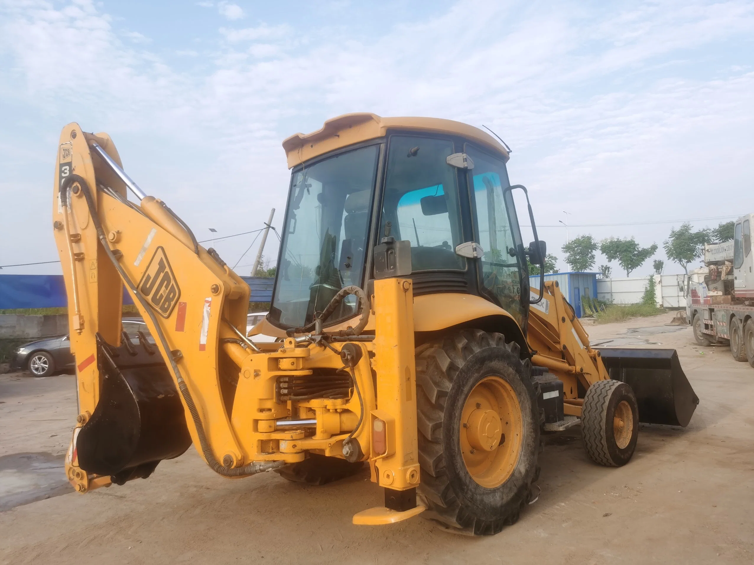 Maquinaria de construção original JCB 3cx pá escavadora de retroescavadora utilizada com Braço extensível