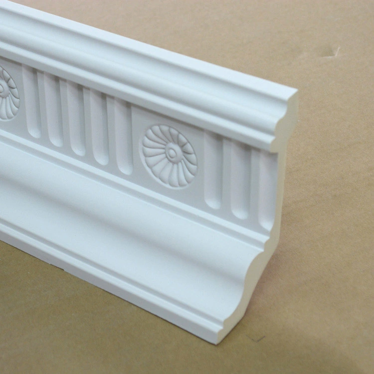 Ready Made Polyurethane PU Mouldings for Club Decoration 100mm Cornice