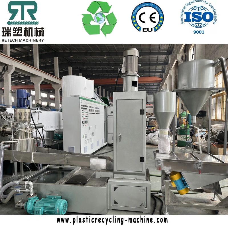 2024 New Design Automatic Waste Plastic PE PP BOPP LDPE LLDPE HDPE PS EPS XPS EVA Film Pelletizing Recycling Granulating Machine Line