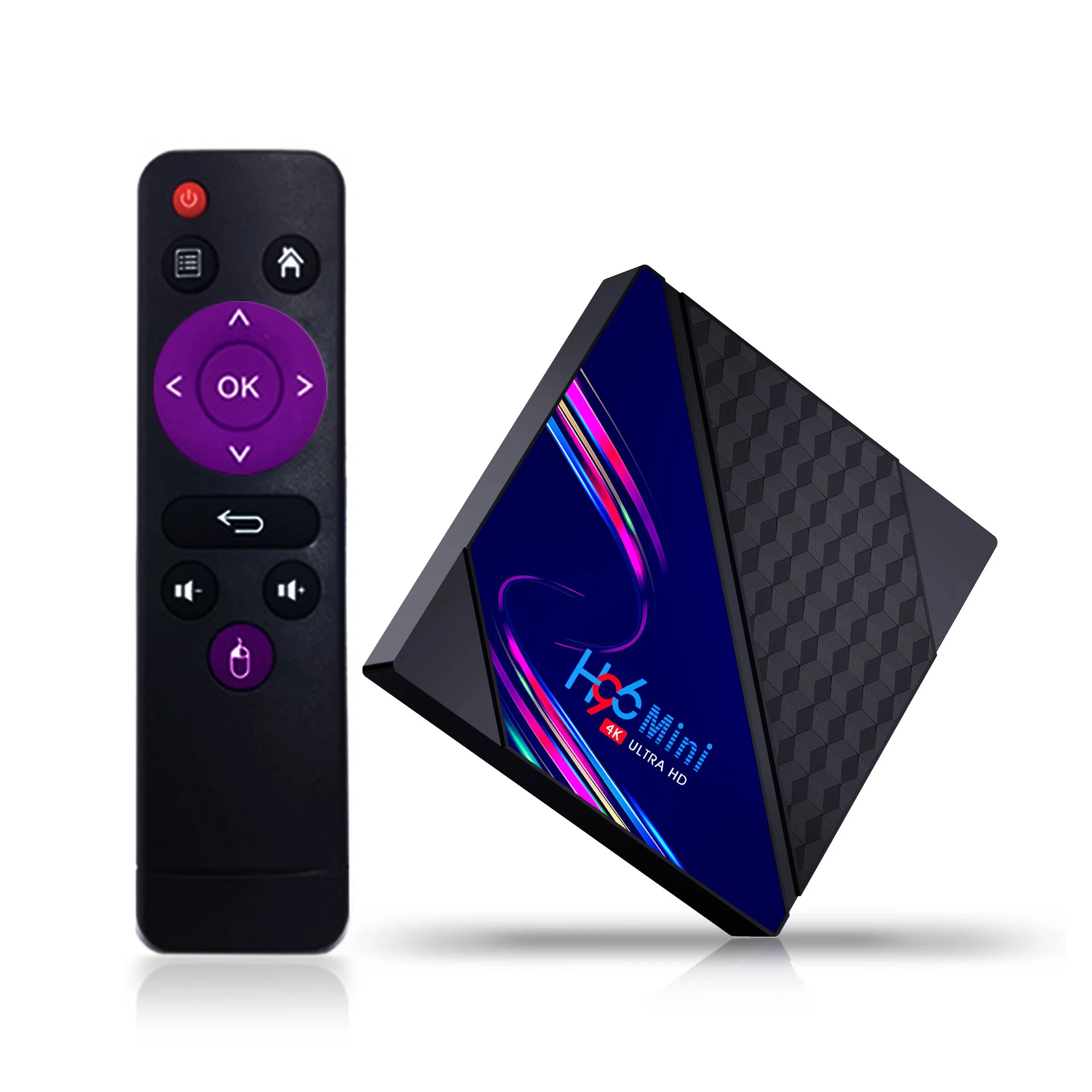 H96 Mini V8 IPTV Subscription 1year Smart TV Box Android 10.0 Rk3328A 4K 3D Media Player 2160p 1080P up to 60fps H96mini V8 Video Decoder Set Top Box