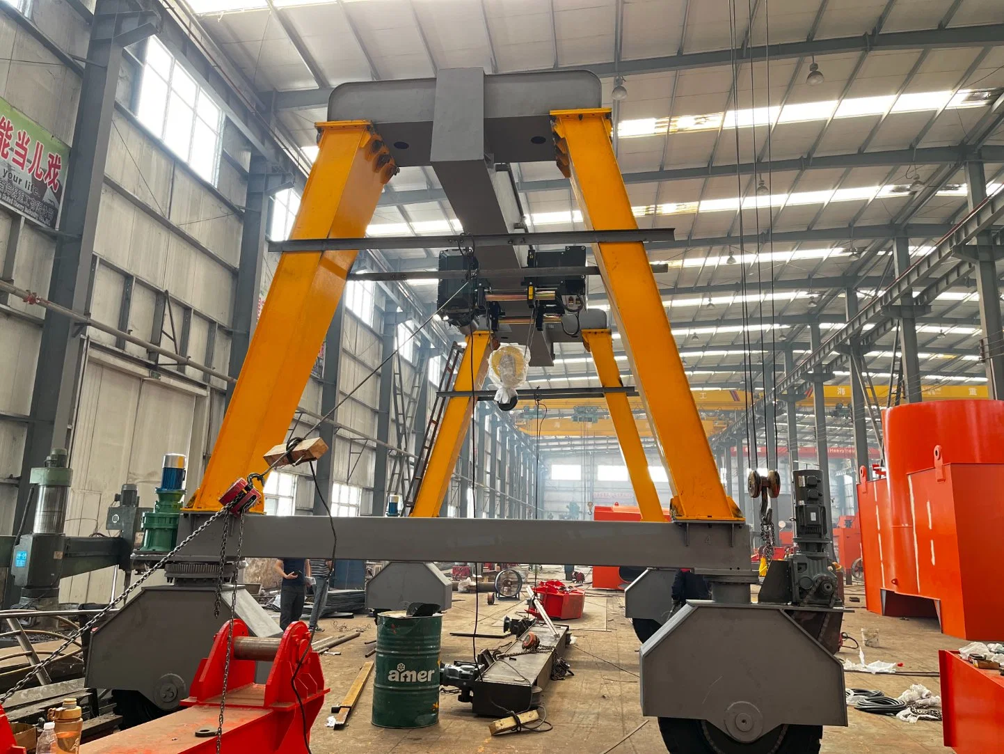 40 Ton Quayside Container Rubber Tyre Straddle Carrier Gantry Crane