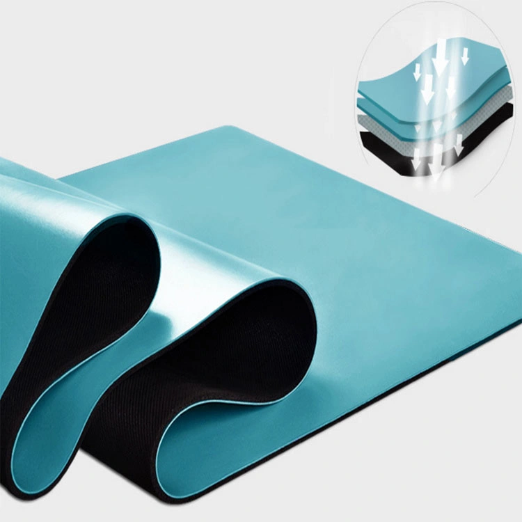 Portable Eco Friendly Custom Printing Logo Anti Slip Folding Travel 4 mm Gym Pilates Fitness Exercise Natural Rubber PU Yoga Mat