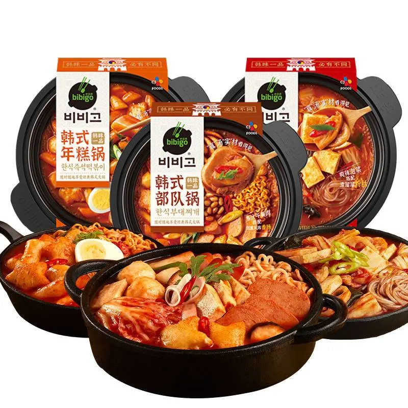 Le coréen Hot Sale Commerce de gros de délicieuses nouilles Hotpot Haidilao Hotpot instantanée de l'autonomie alimentaire de nouilles Pack de chauffage