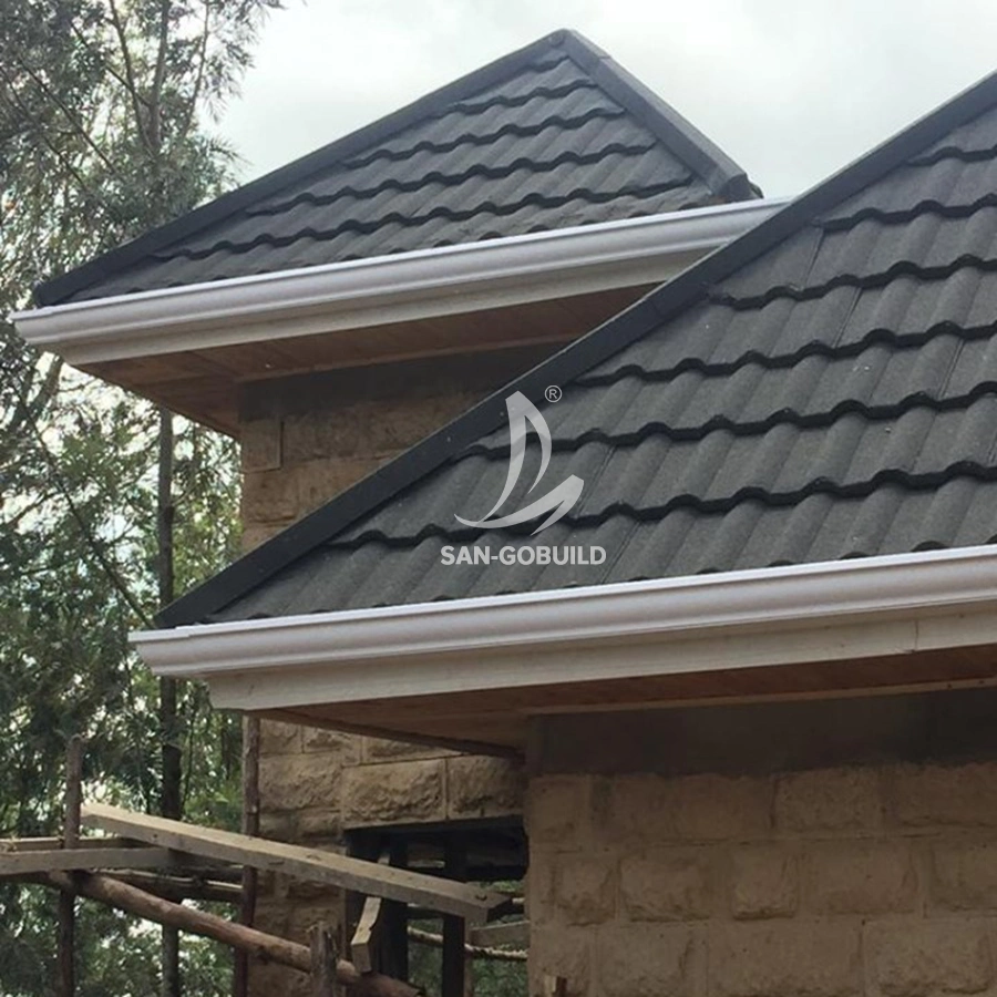 50 Years Warranty Factory Price 0.4mm Thickness Stone Coated Metal Roof Tiles