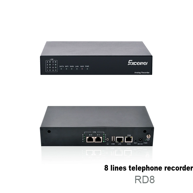 Excelltel 8 Ports Business Telefon Recorder Telefon Voice Recorder