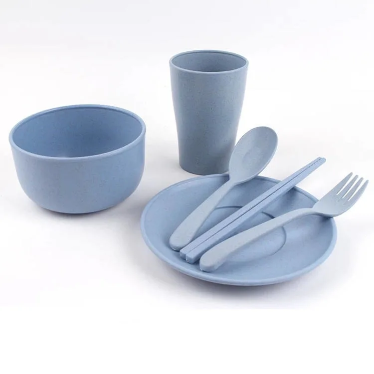 Wholesale/Supplier Children&prime; S Baby Fork Spoon Plate Bowl Cup Set Food Grade Children&prime; S Kids Tableware Set