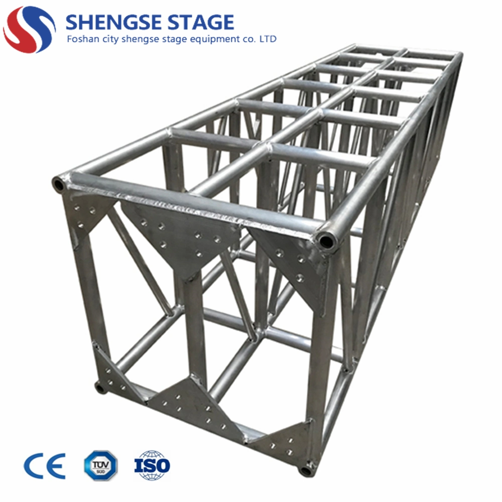 Stage Display Equipment System Aluminum Screw Bolt Square Truss with Lighting