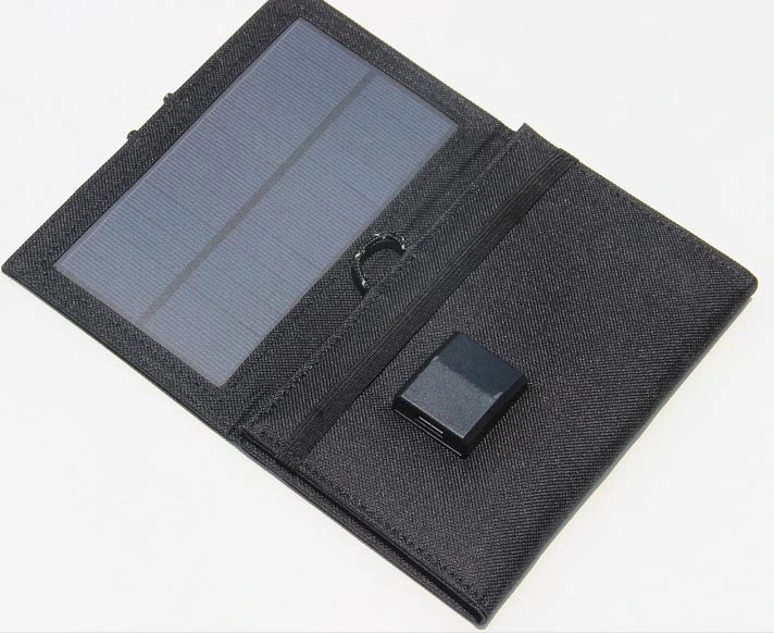 Plegable Cargador Panel Solar flexible 5V 8W W para carga móvil