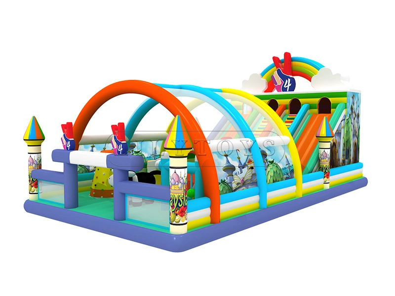 Equipos de patio interior y exterior de la ciudad inflable divertido parque de atracciones para niños por la fábrica