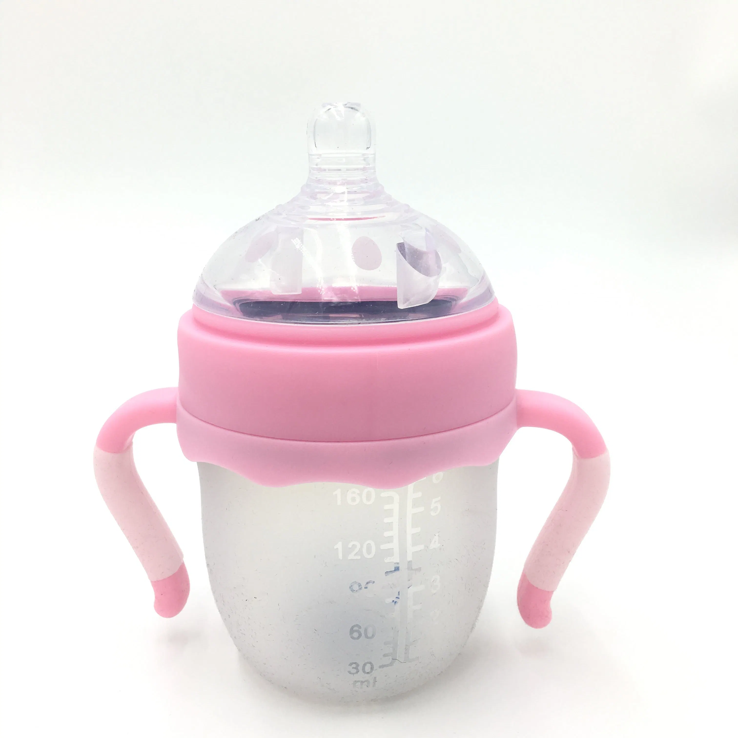 Personalizar el biberón del bebé de silicona, Anti-Broken, sin BPA, 5 onza