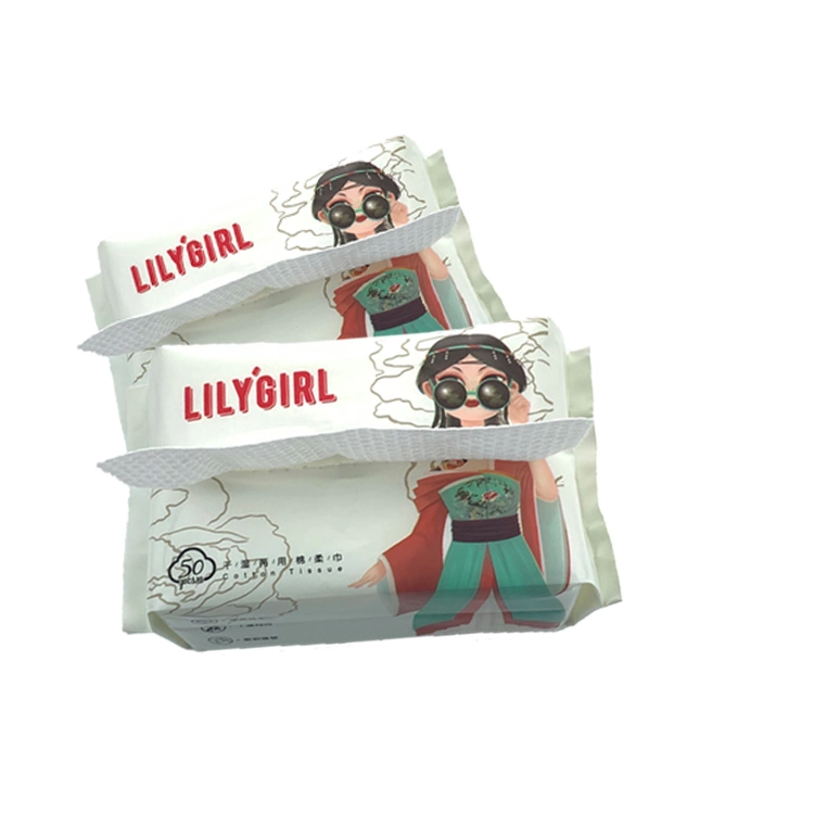 Lilygirl Facial Cotton Tissue Papers Dry Without Deformation Soft Cotton Tissues