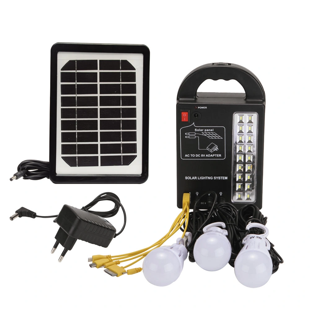 Ea-At999 Solar Small System with LED Lamps, Portable Lighting System