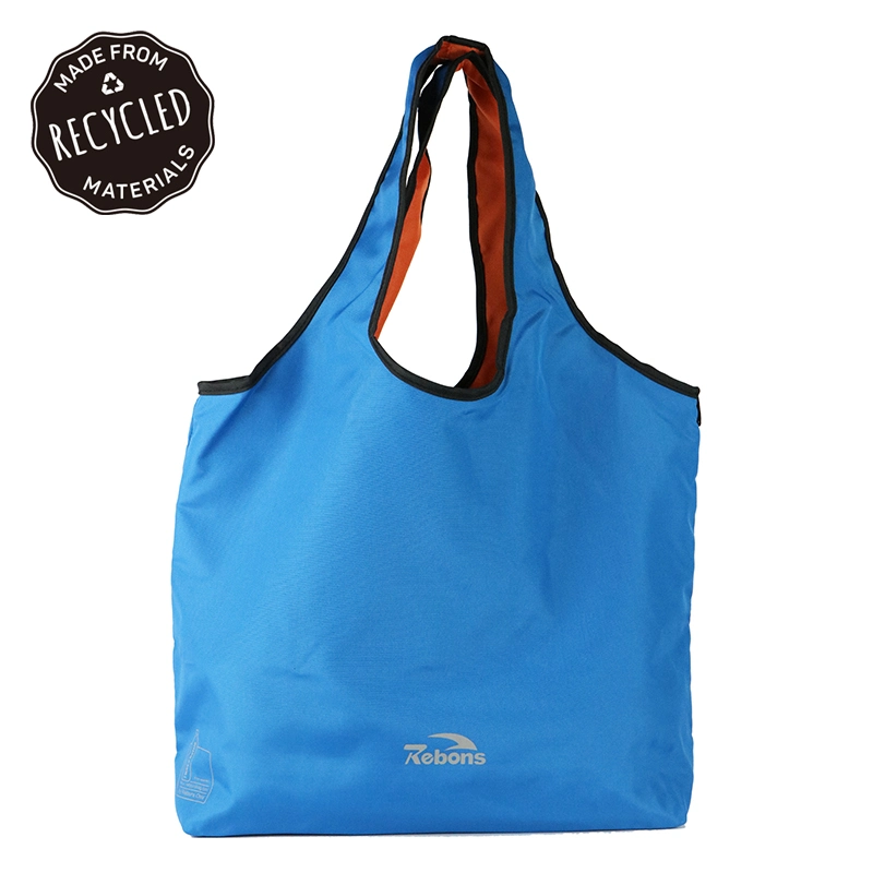 Recyclable Shopping Bag 100% RPET Tote Grocery Bag From Recycled Materials