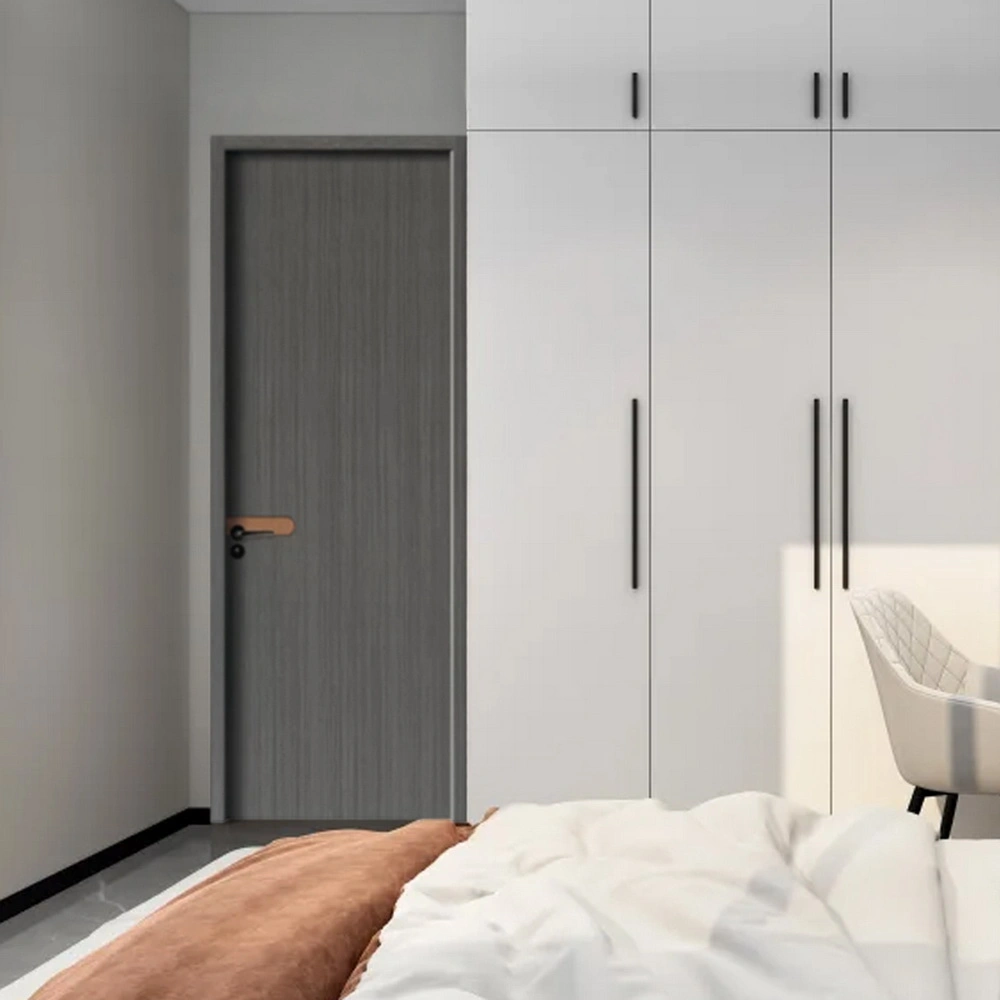 Modern Design Soundproof Hotel Door Internal Bedroom Waterproof WPC PVC Solid Interior Wooden Doors for Room