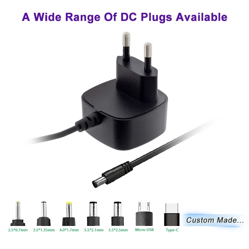 12V1a 5V2a 5V1a 5V 3A adaptador de alimentación CE UL GS FCC PSE C-Tick SAA Reach Fuente de alimentación y cargador de batería Kc adaptador de alimentación de CA/CC KCC