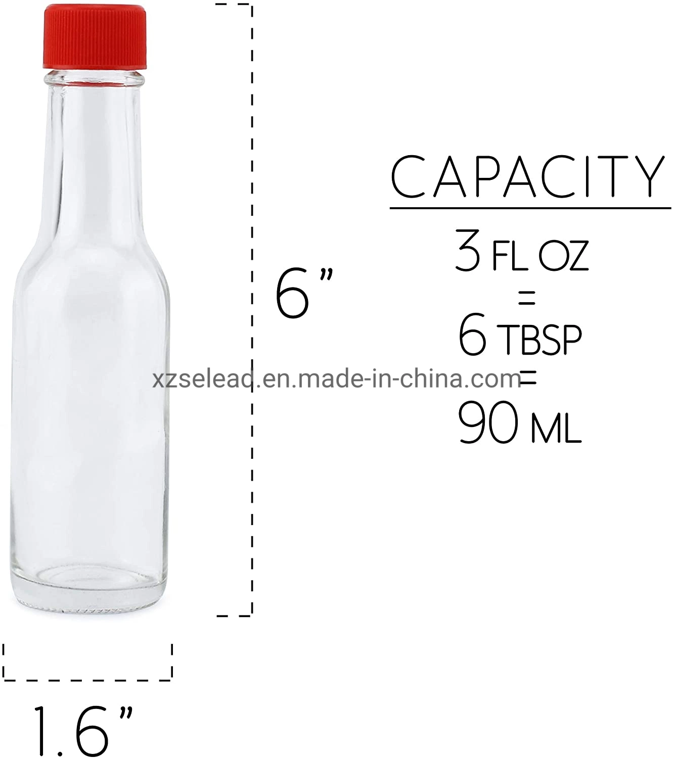 3 унцию мини горячей духовке бутылок мало соус бутылки с красными крышки