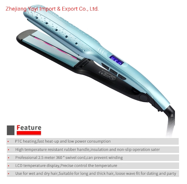 Professional LCD Display Flat Iron Negative Ions Infrared Straightening Hair Straightener