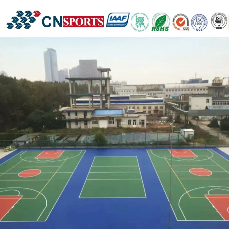 Buffer Rebounce Spu Rubber Sports Flooring Safety Rubber Sports Court Floor