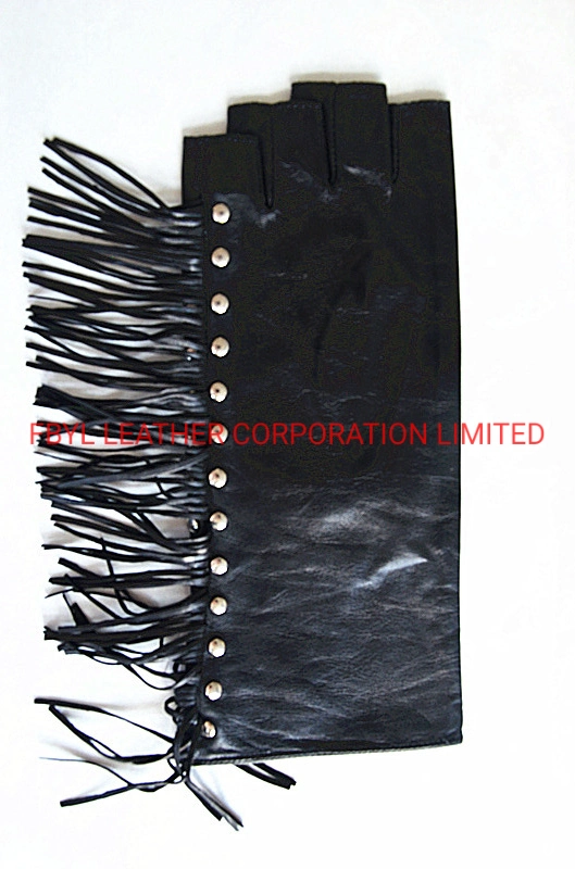 Fashion Women Leather Gloves Without Finger (JYG-27069)