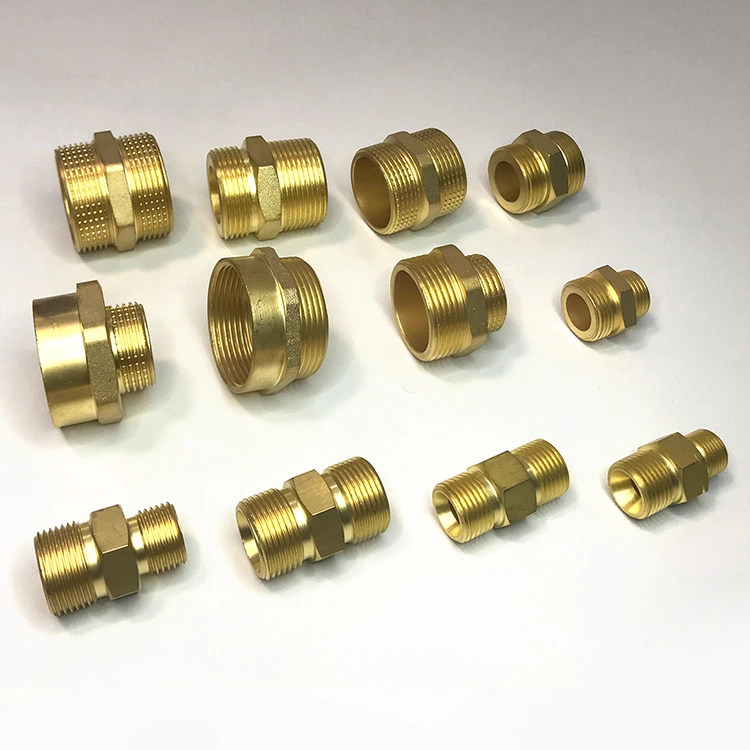 Male Female Sanitary Plumbing Parts Brass Nipple Joint Reducer Bushing Pipe Fittings