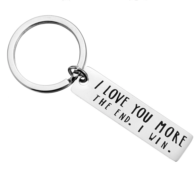 Presentes do casal Hot Sale Amazon Keychain do dia dos Valentines do Metal Presentes