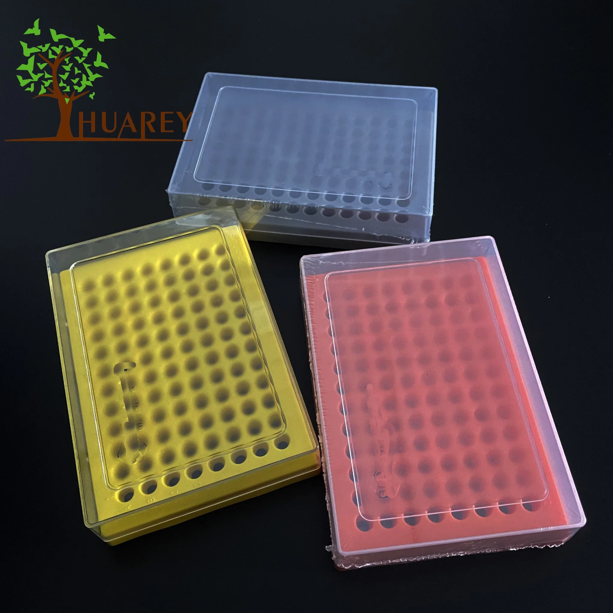 Fournitures de laboratoire 81 puits en plastique Lab Case Cryovial Cryo Tube prix d'usine en rack