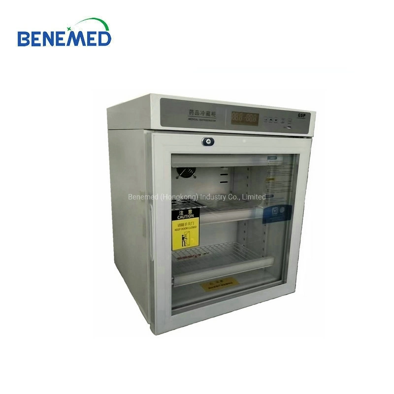 50L Vertical Upright Medicine 2 to 8 Degree Pharmacy Refrigerator Deep Freezer with Tray