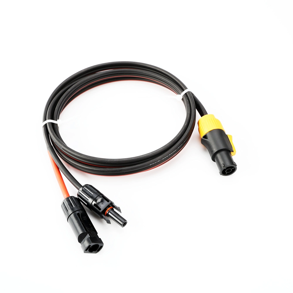 Mc-4 to Powercon Connector Dual Parallel Optical Cable