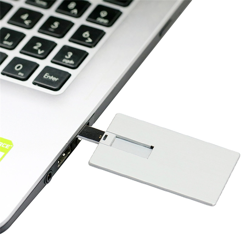 Hot Selling Card-Shaped USB Flash Drive 2.0 with 32GB Capacity for Promotional Gift