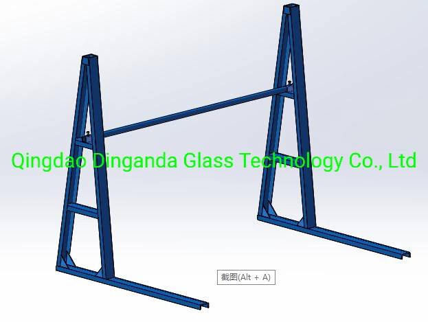 3660*2140 Size Glass Rack One Side Single Side Glass Storage Rack Frame Stands Heavy Duty Capacity