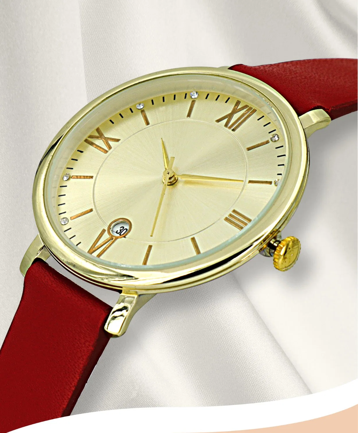 Minimalist Design Women Quartz Leather Strap Ladies Watches