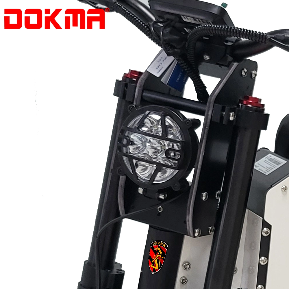 Dokma 72V 8000W Pneu de route Double moteurs Trottinette électrique 2 roues pour adulte avec CE