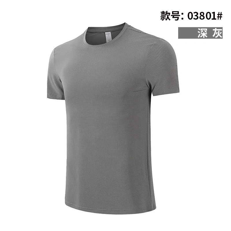 Spring Summer Sport T shirt tee-shirts à séchage rapide de remise en forme Salle de gym pour les hommes