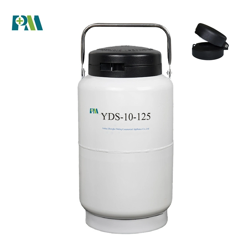 Yds-10-125 Compact and Lightweight Portable Cryogenic Liquid Nitrogen Containers for Medical Laboratory Equipment Promed