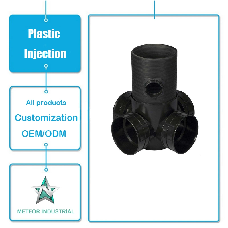 Personalizar piezas industriales codo Tee accesorios para tuberías de plástico moldes de inyección de plástico