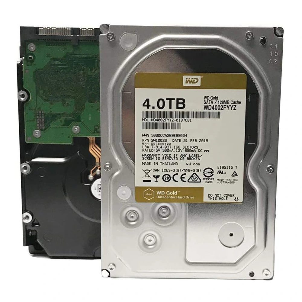 Western Digital Gold Wd4002fyyz 4tb Wd6003fryz 6tb 7200rpm SATA 6gbps 128MB Cache 3.5-Inch Internal Hard Drive