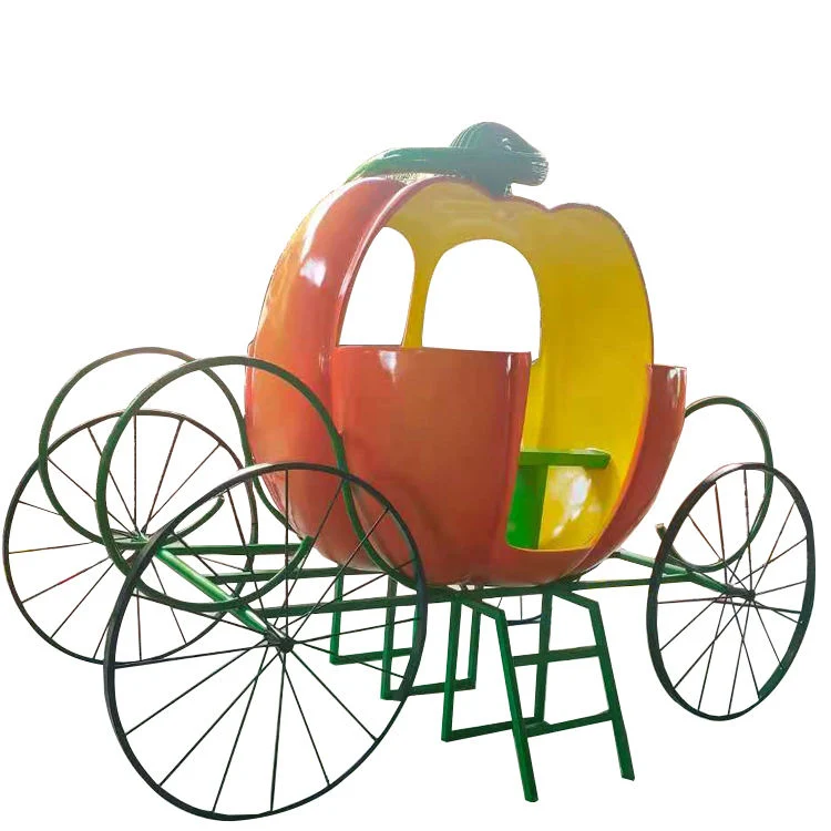 Modern Fiberglass Statue Sculpture Decorations Pumpkin Car Carriage Fiberglass Statue