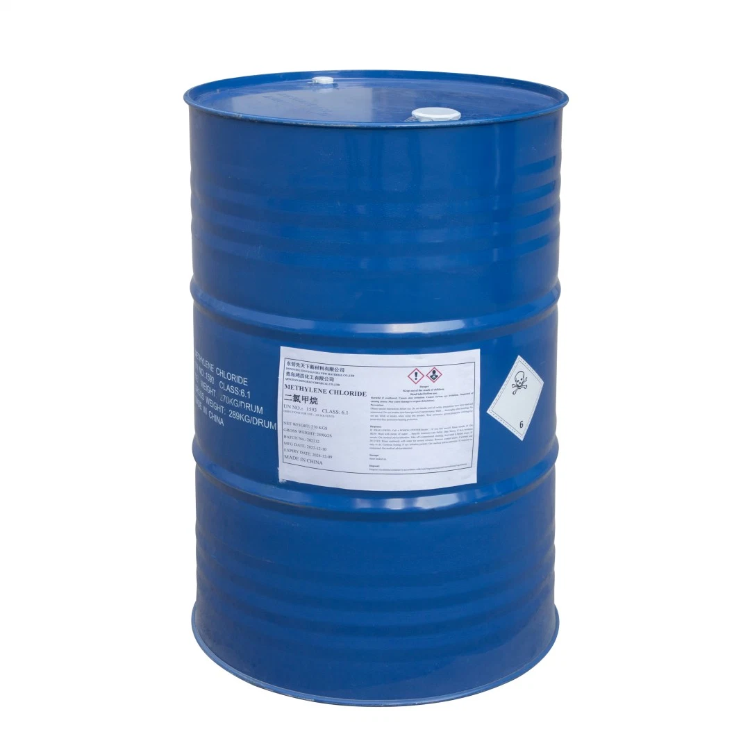 Dichloromethane Solution Dye Industrial Grade CH2cl2 Supplier Luxi Raw Material CAS 75-09-2 Dcm Methylene Chloride for Sale